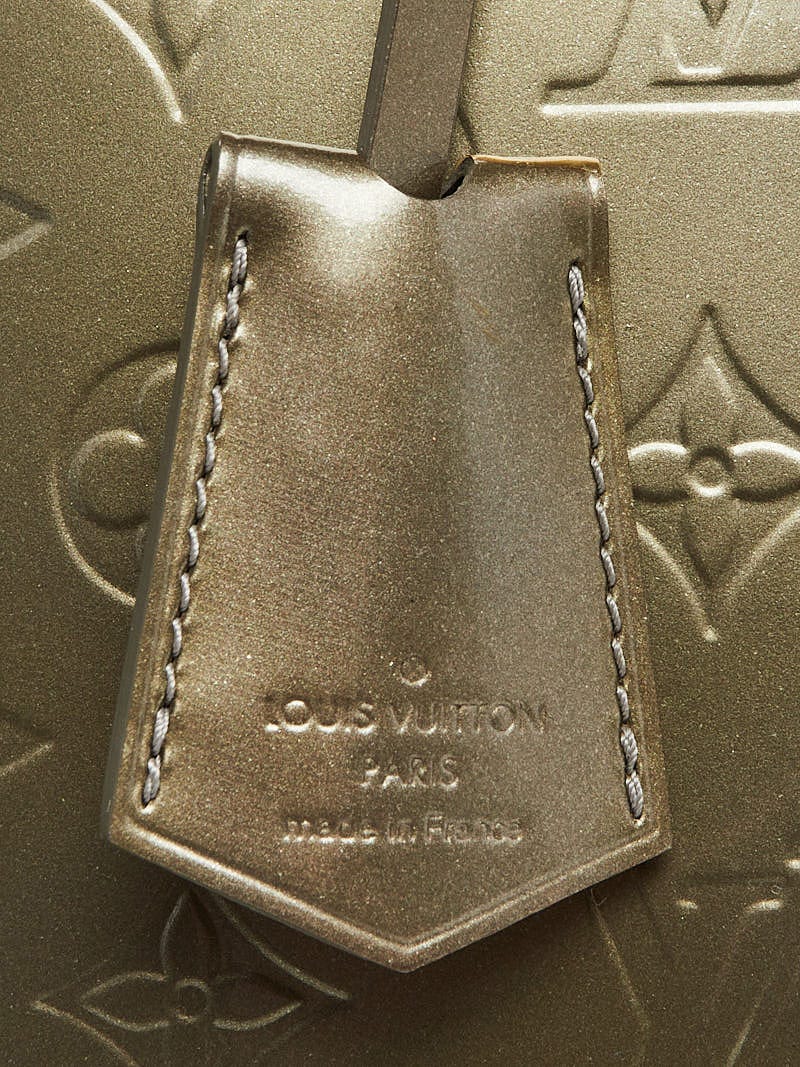 Louis Vuitton Vert Bronze Monogram Vernis Leather Alma GM Bag For