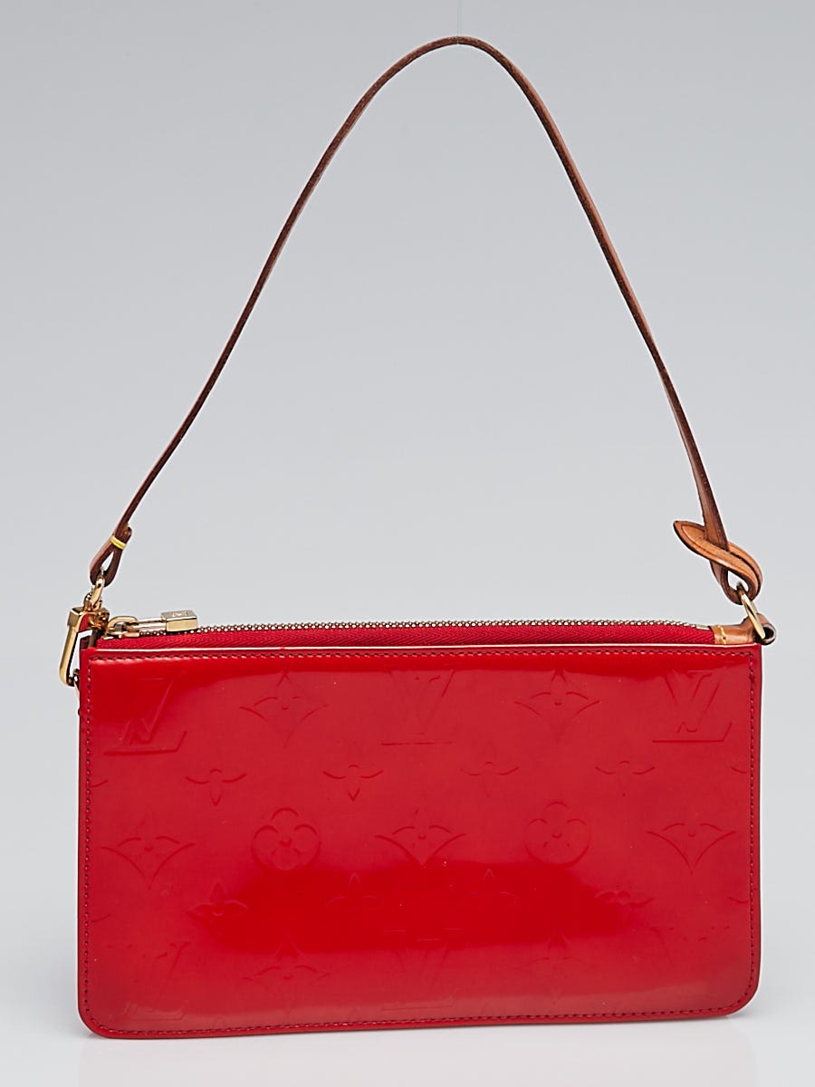 Louis Vuitton Red Monogram Vernis Lexington Pochette Bag - Yoogi's Closet