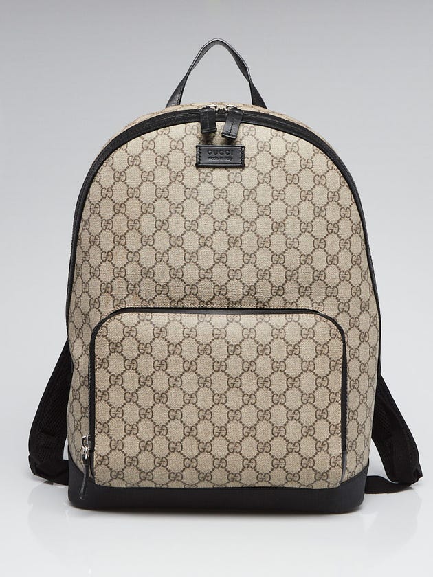 Gucci Beige/Ebony GG Coated Canvas Supreme Backpack Bag