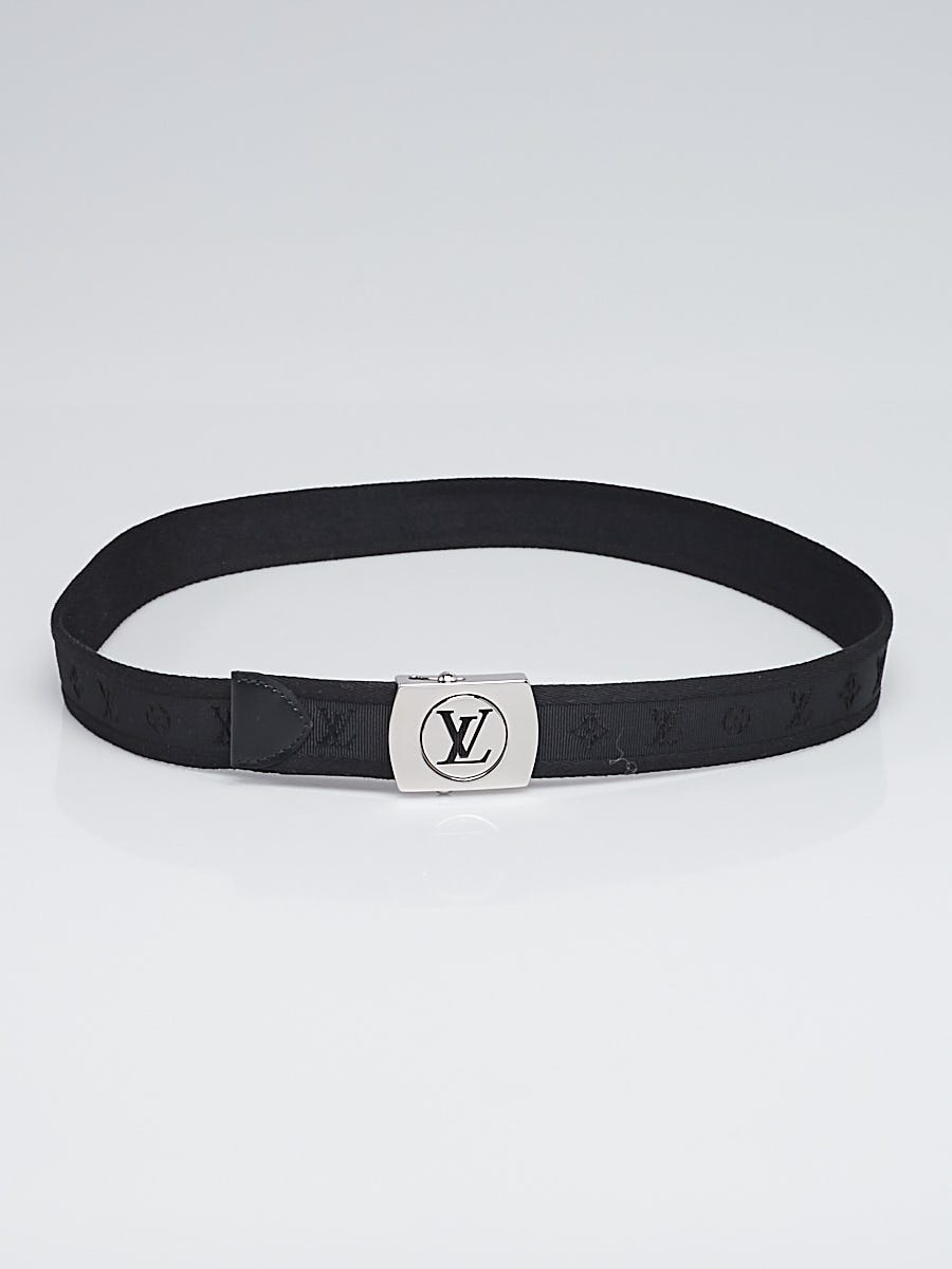 Louis Vuitton Black Monogram Fabric Fortune Sangle Belt Size 90/36 -  Yoogi's Closet