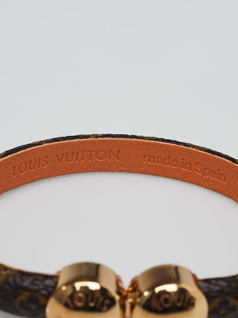 LOUIS VUITTON Mini Historic Monogram Canvas Bracelet 17