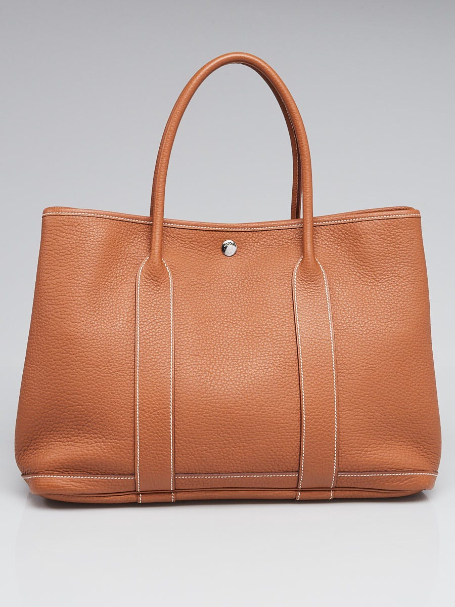 Hermes Leather Garden Party 36 (Gold)