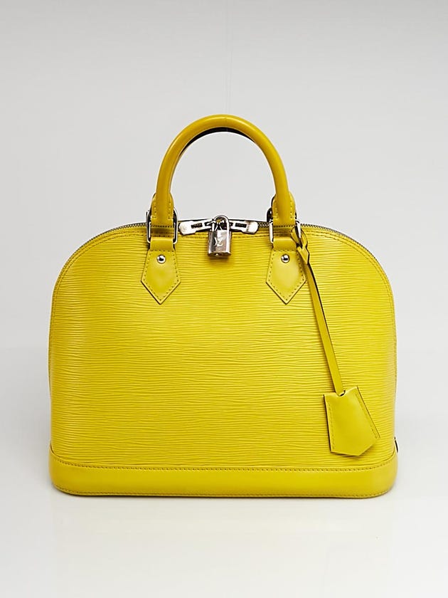 Louis Vuitton Pistache Epi Leather Alma PM Bag