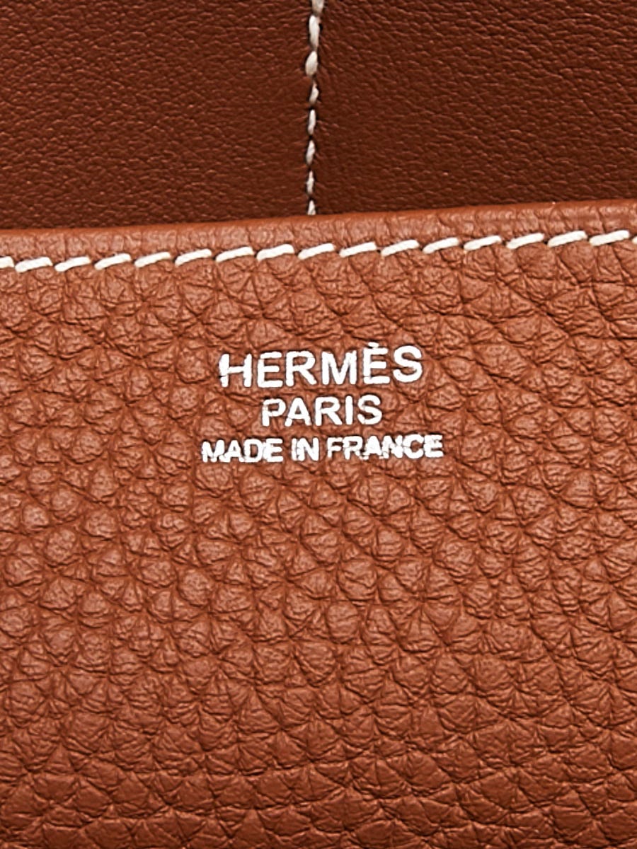 Hermes Poppy Halzan 31cm in Clemence, Palladium Hardware – CovetThy