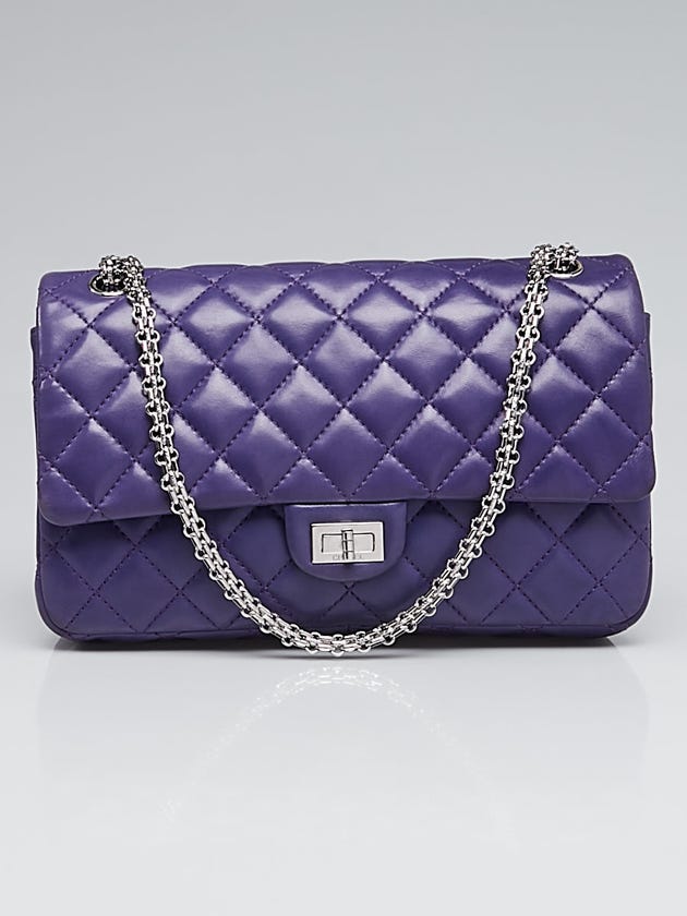 Chanel Purple 2.55 Reissue Quilted Lambskin Leather 226 Flap Bag