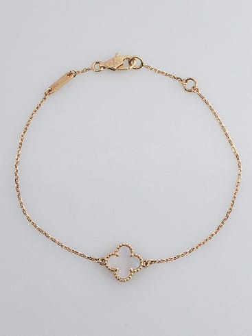 Van Cleef Arpels 18k Yellow Gold and Mother of Pearl Sweet