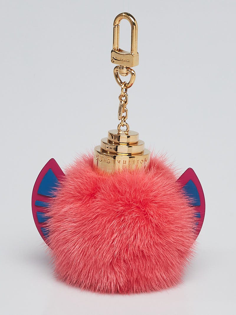 Louis Vuitton Pink Mink Fur Totem Bag Charm - Yoogi's Closet