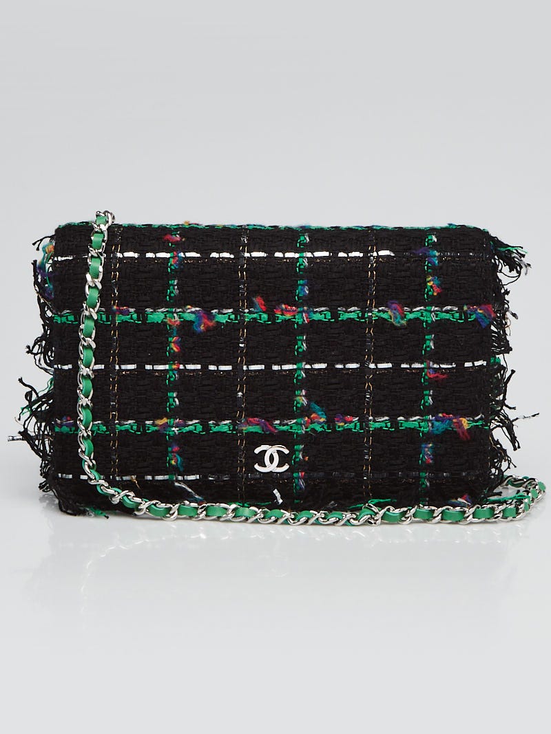 Chanel Light Green Tweed Medium Classic Double Flap Bag Chanel | The Luxury  Closet