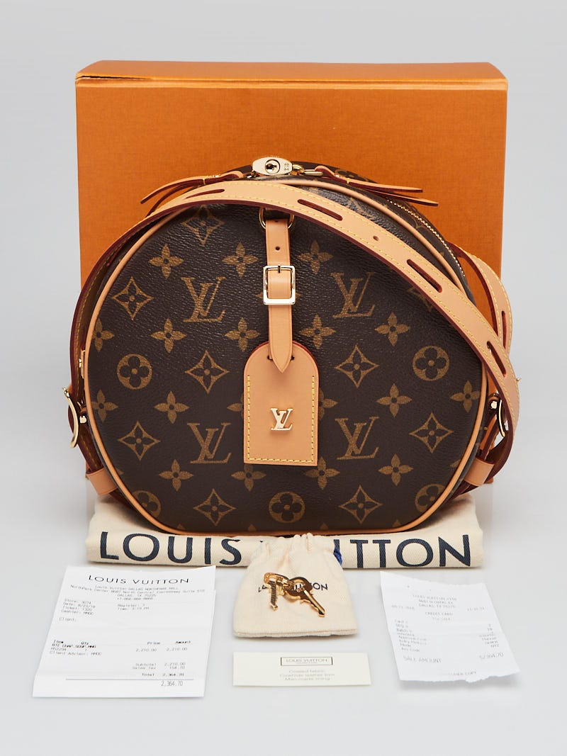 Louis Vuitton Petite Boite Chapeau Monogram Crossbody Canvas Bag Rare New  w/ Tag