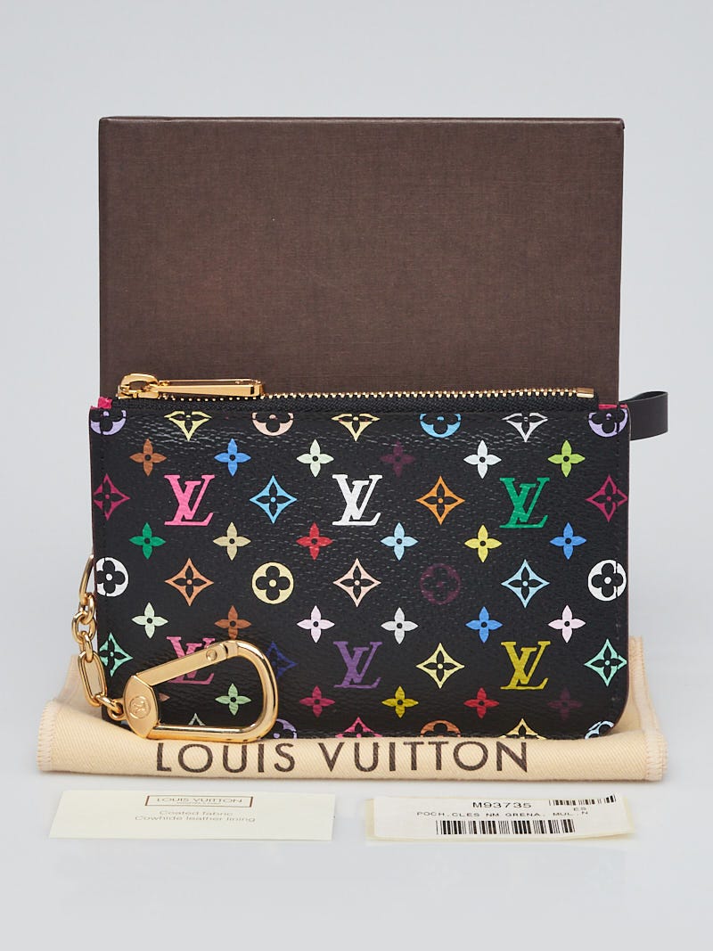 Louis Vuitton White Monogram Multicolore Pochette Cles NM Key
