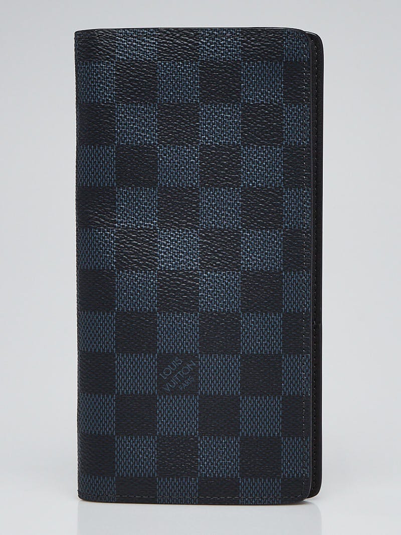 Authentic Louis Vuitton LV Damier Graphite Brazza Long Men's