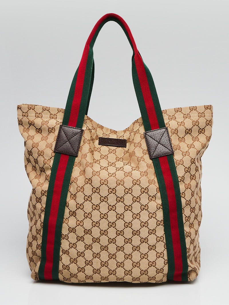 Gucci vintage bag Shopper tote bag monogram Multiple colors Leather Cloth  ref551631  Joli Closet
