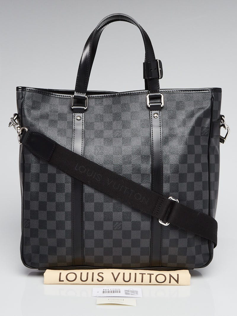 Authentic Louis Vuitton Tadao Damier Graffiti Tote Bag Leather