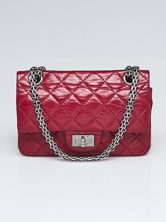 Chanel Red 2.55 Reissue Quilted Classic Leather 224 Flap Bag