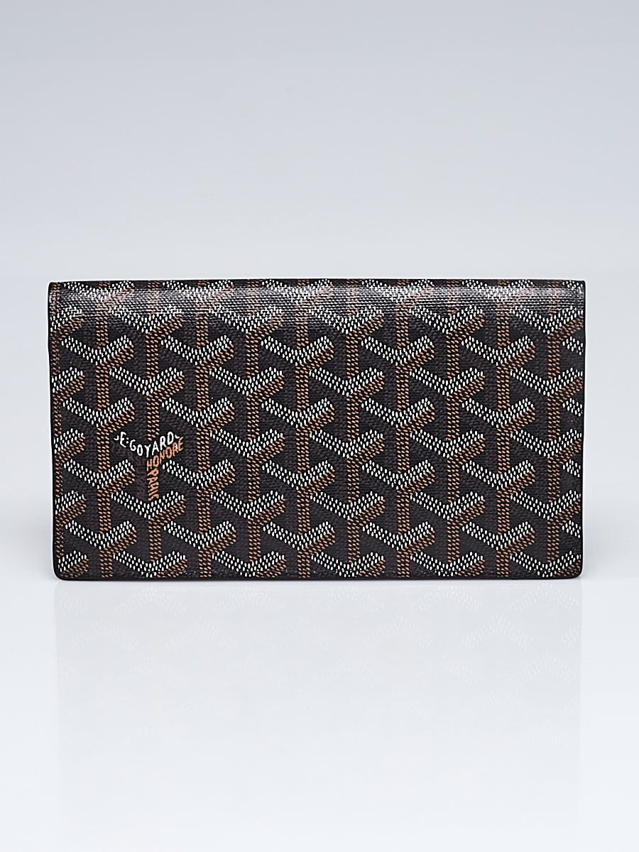 Goyard Richelieu Wallet Goyardine Black/Brown in Coated Canvas with  Silver-tone - US