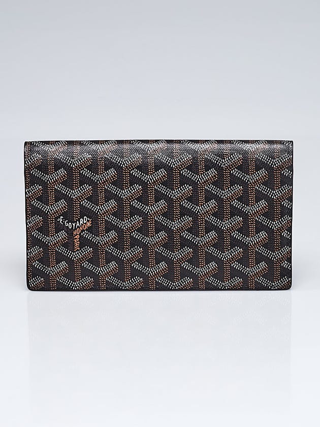 Goyard Black Coated Canvas Bi-Fold Richelieu Wallet