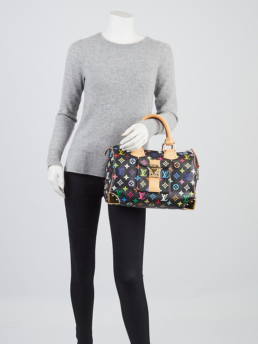Louis Vuitton Black Monogram Multicolore Speedy 30 Bag Louis Vuitton Black Monogram Multicolore Speedy 30 Bag