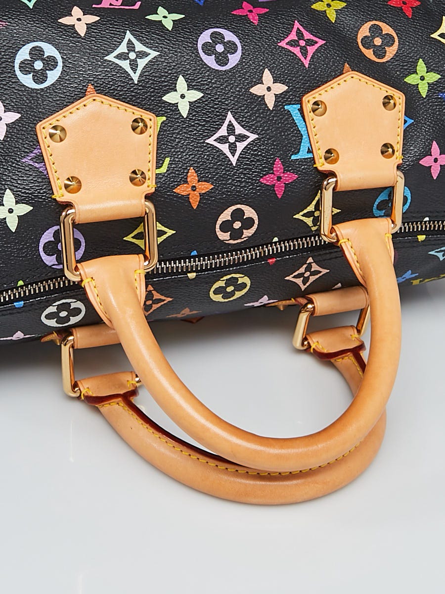 Louis Vuitton Black Monogram Multicolore Speedy 30 Bag