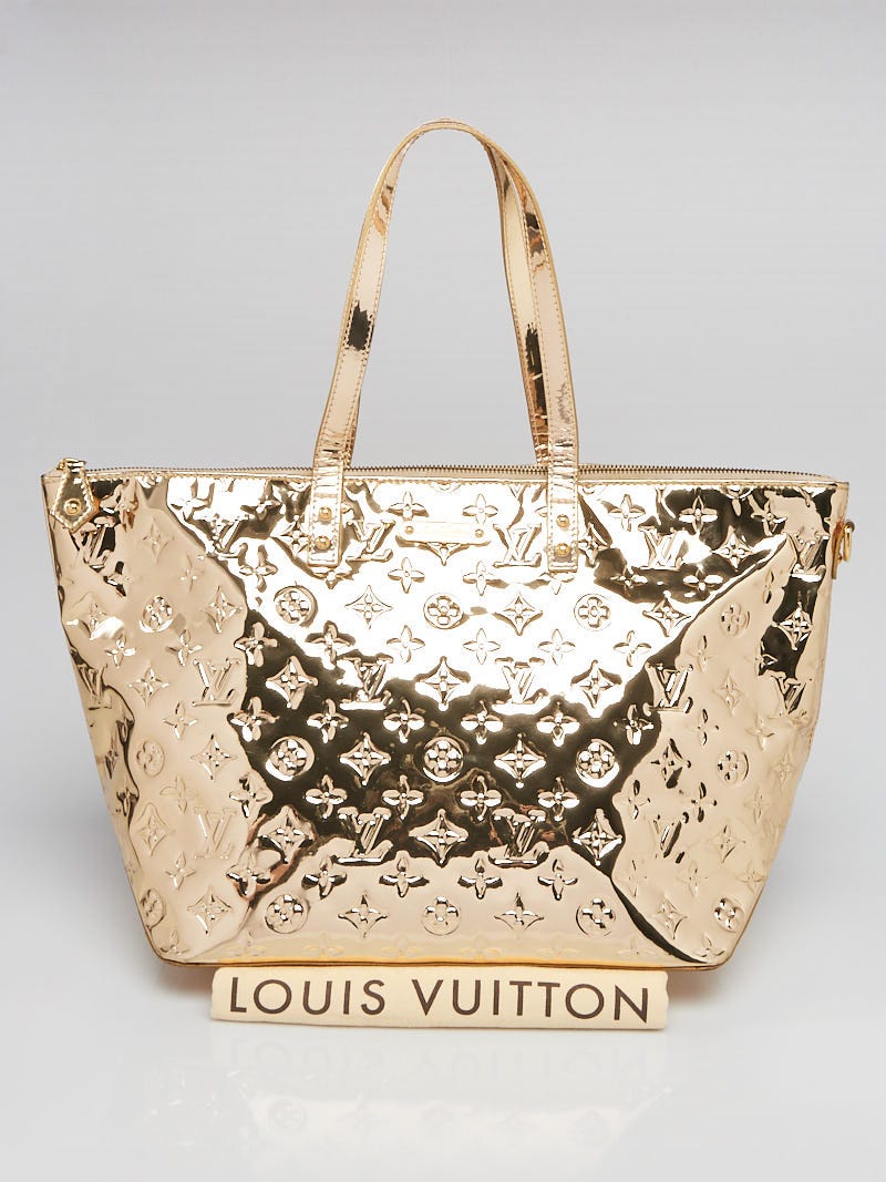 Louis Vuitton Limited Edition Gold Monogram Miroir Speedy 30 Bag - Yoogi's  Closet