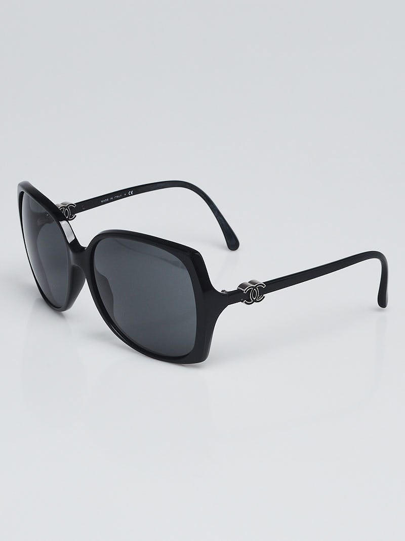Machu Picchu Resultat Orientalsk Chanel Black Square Oversized Frame CC Sunglasses 5216 - Yoogi's Closet