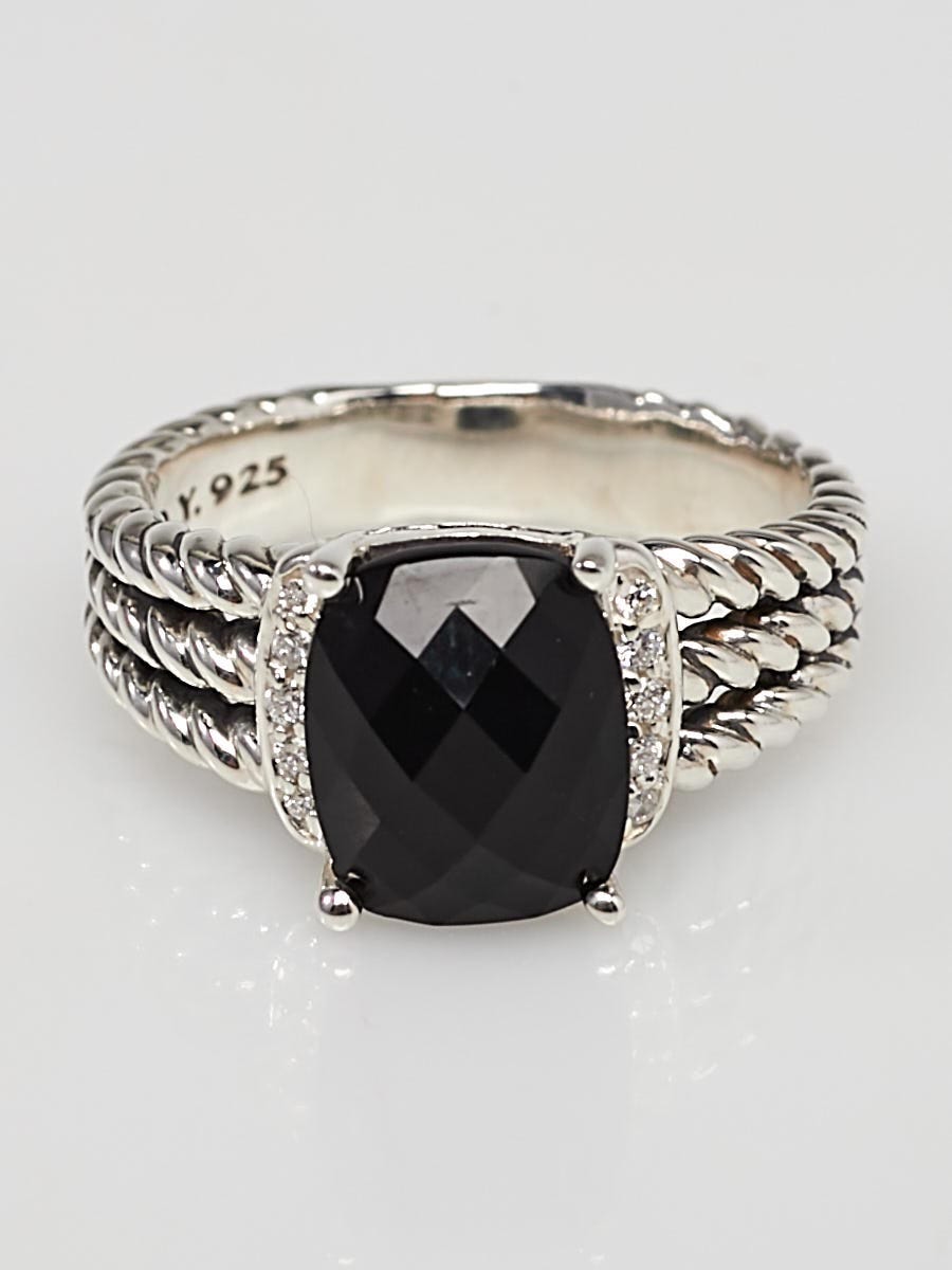 Petite wheaton ring black on sale onyx