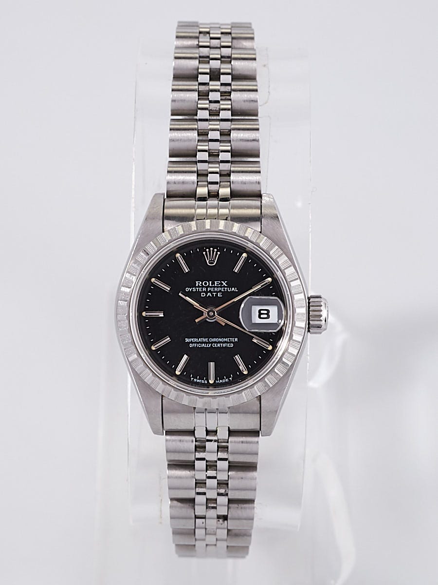 Rolex 26mm Stainless Steel and 18k White Gold Datejust Ladies Watch-69240