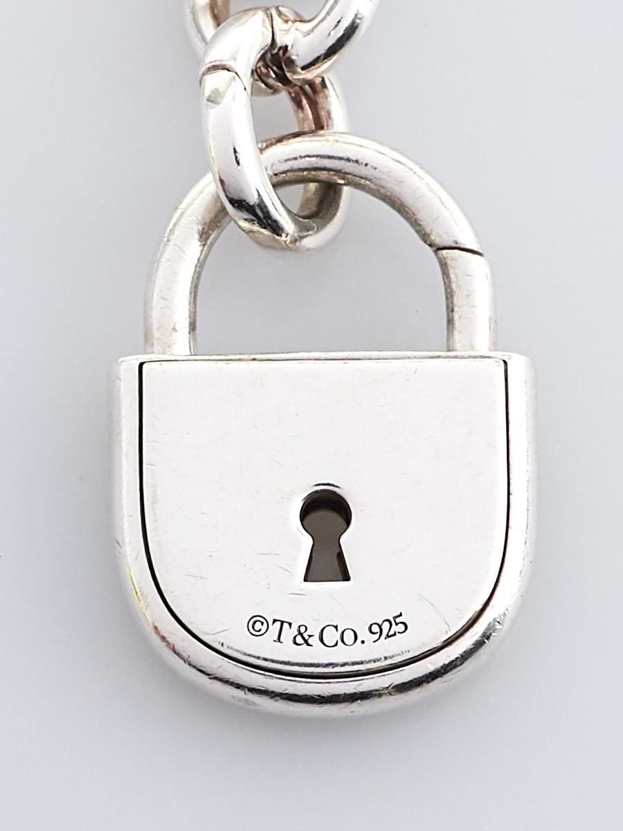 Tiffany & Co. Sterling Silver Arc Lock Padlock Bracelet