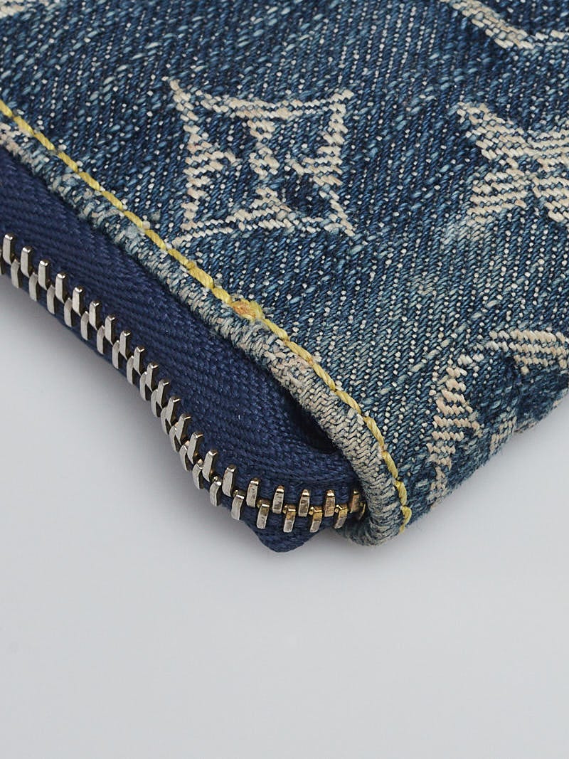 入手困難♪【LV】Zippy Wallet 長財布Denim Monogram Blue Denim Louis Vuitton Blue Denim Monogram Denim Zippy Wallet