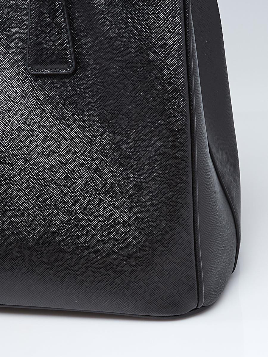 Prada Black Saffiano Lux Leather Small Tote Bag BN1874 Prada Black Saffiano Lux Leather Small Tote Bag BN1874