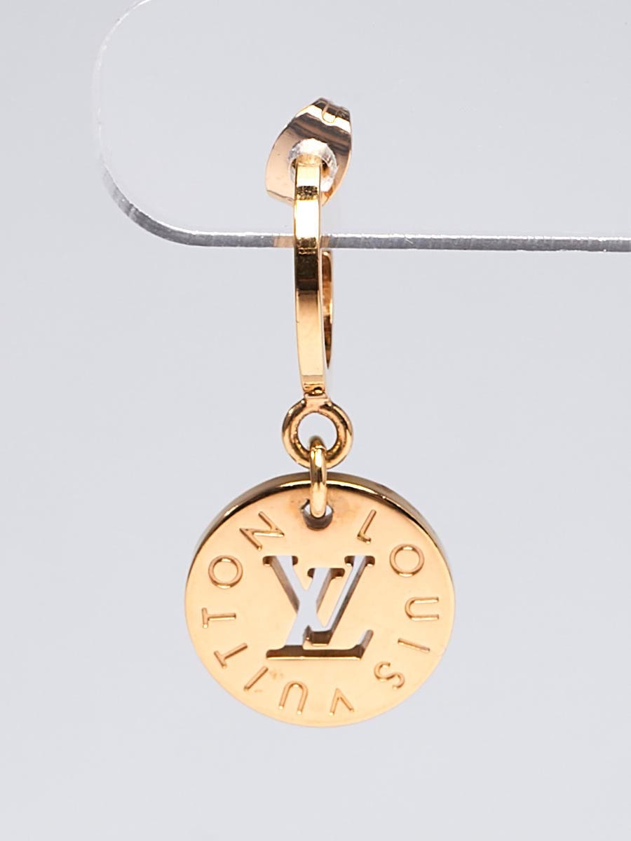 Louis Vuitton Multicolor Goldtone Metal Monogram Hoops Set of Three Earrings  - Yoogi's Closet