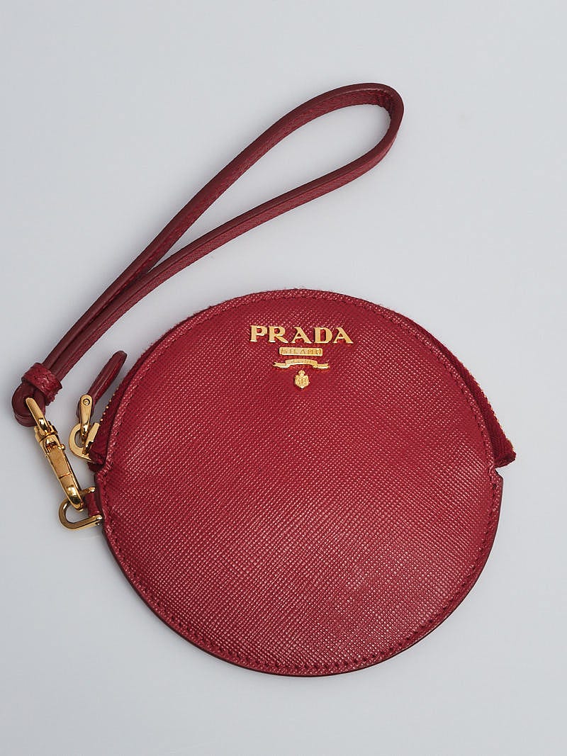 Buy Prada Red Triangle Logo Mini Bag in Brushed Leather for Women in UAE |  Ounass