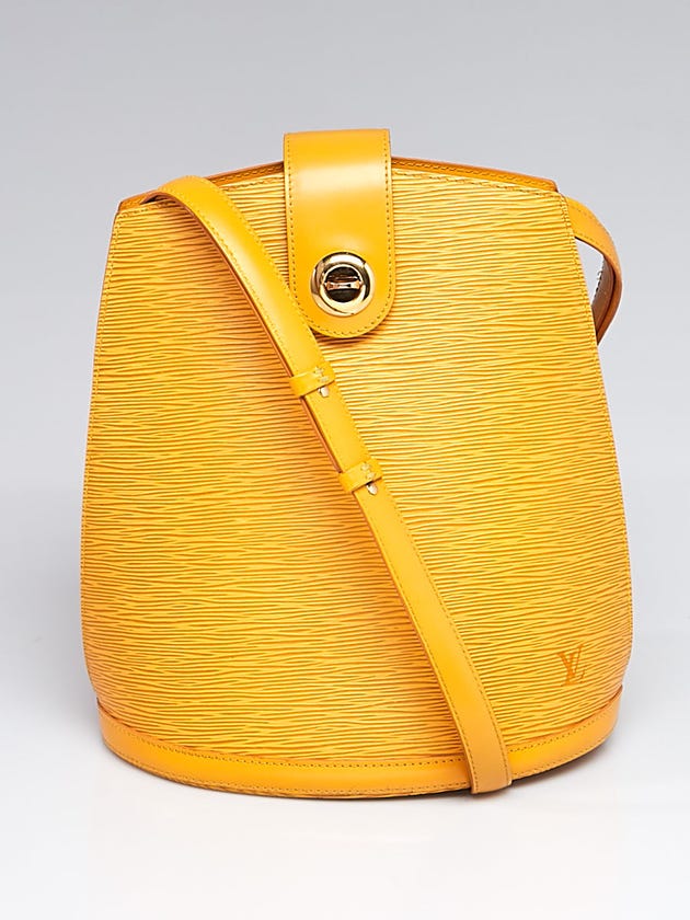 Louis Vuitton Tassil Yellow Epi Leather Cluny Bag