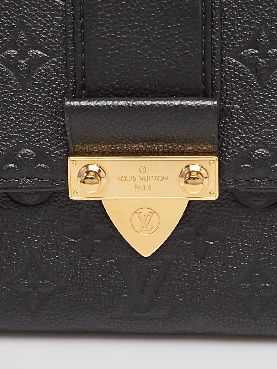 Louis Vuitton, Bags, Louis Vuitton Saint Sulpice Bb In Black Noir Monogram  Empreinte Leather