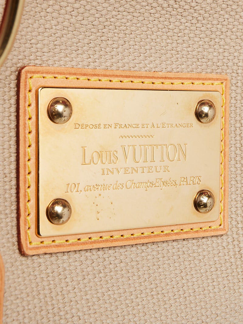 Louis Vuitton Limited Edition Beige/Red Toile Canvas Antigua Cabas MM Bag -  Yoogi's Closet