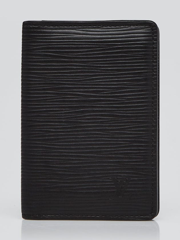Louis Vuitton Black Epi Leather Pocket Organizer Wallet