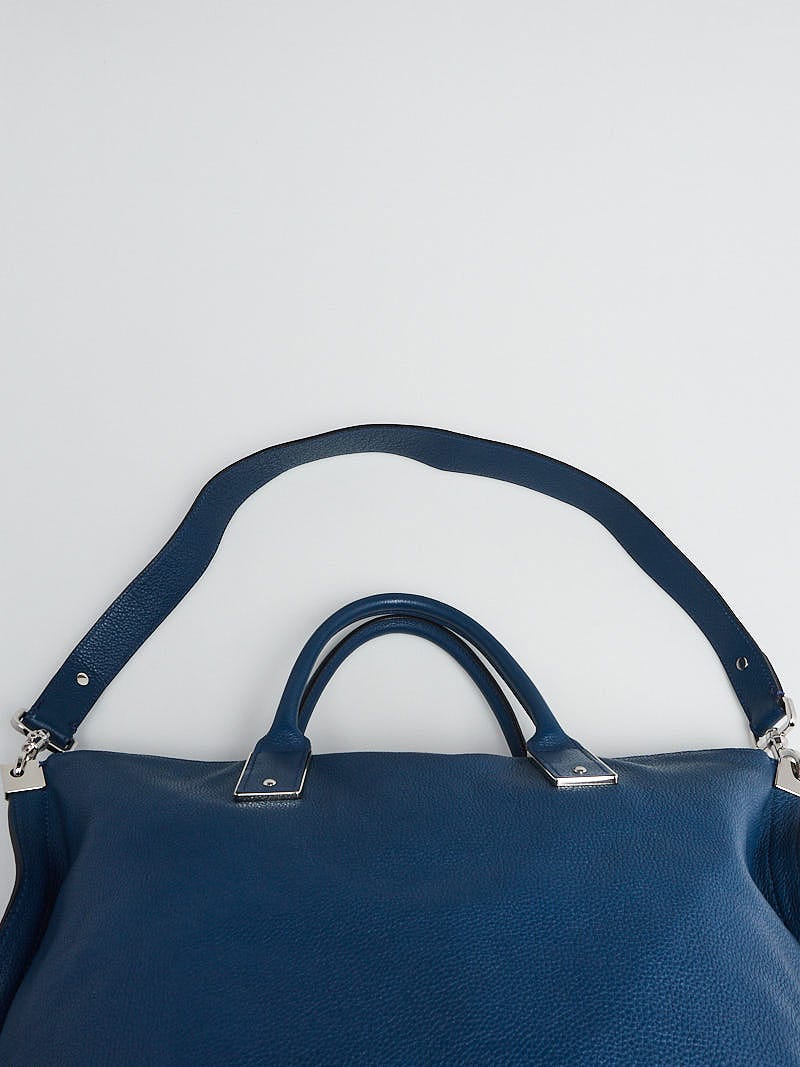 Mulberry Sea Blue Leather Alice Small Zip Tote bag | Yoogi's Closet