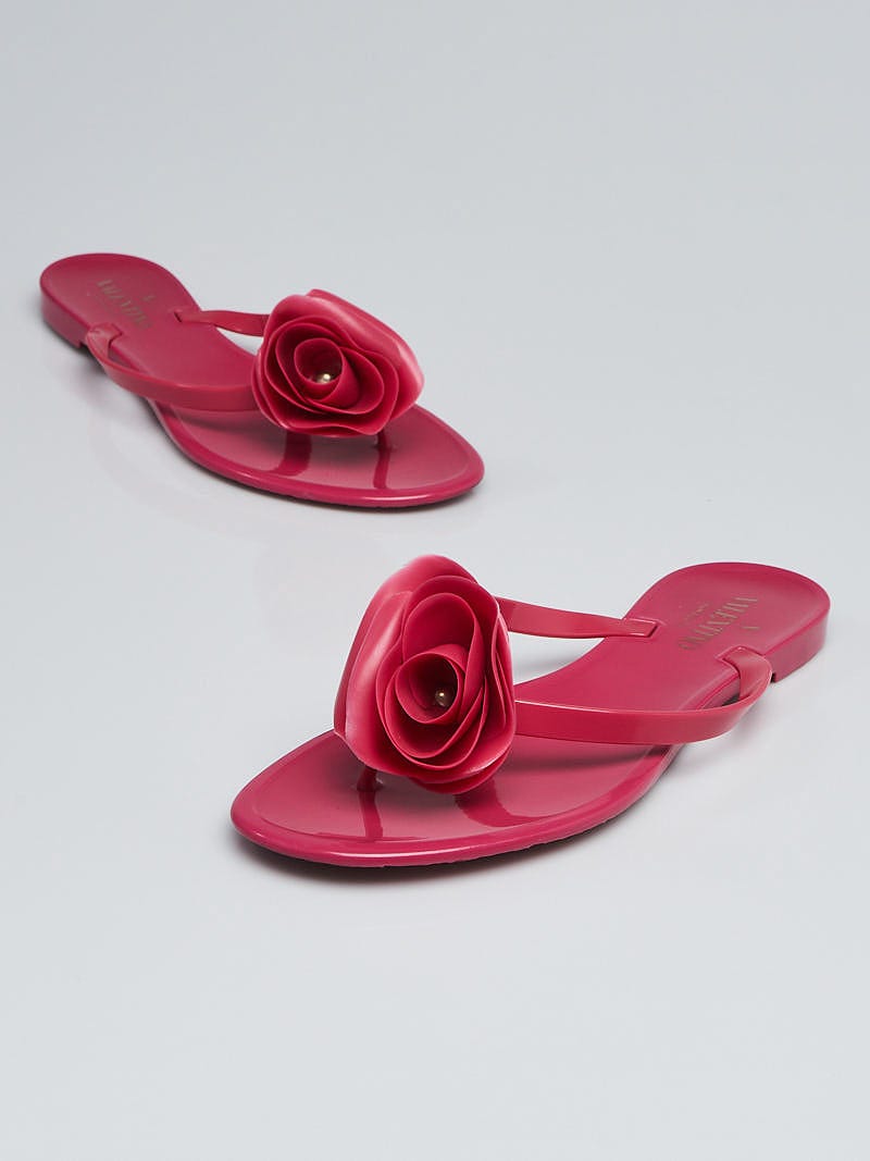 Louis Vuitton Jelly Thong Sandals in Used Condition