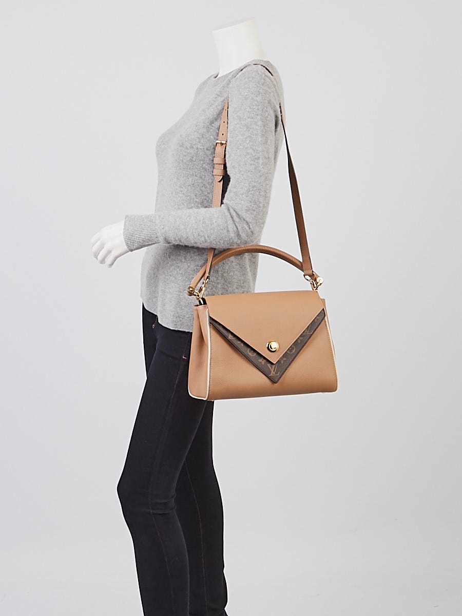 Louis Vuitton Sesame Monogram Canvas and Leather Double V Bag at 1stDibs