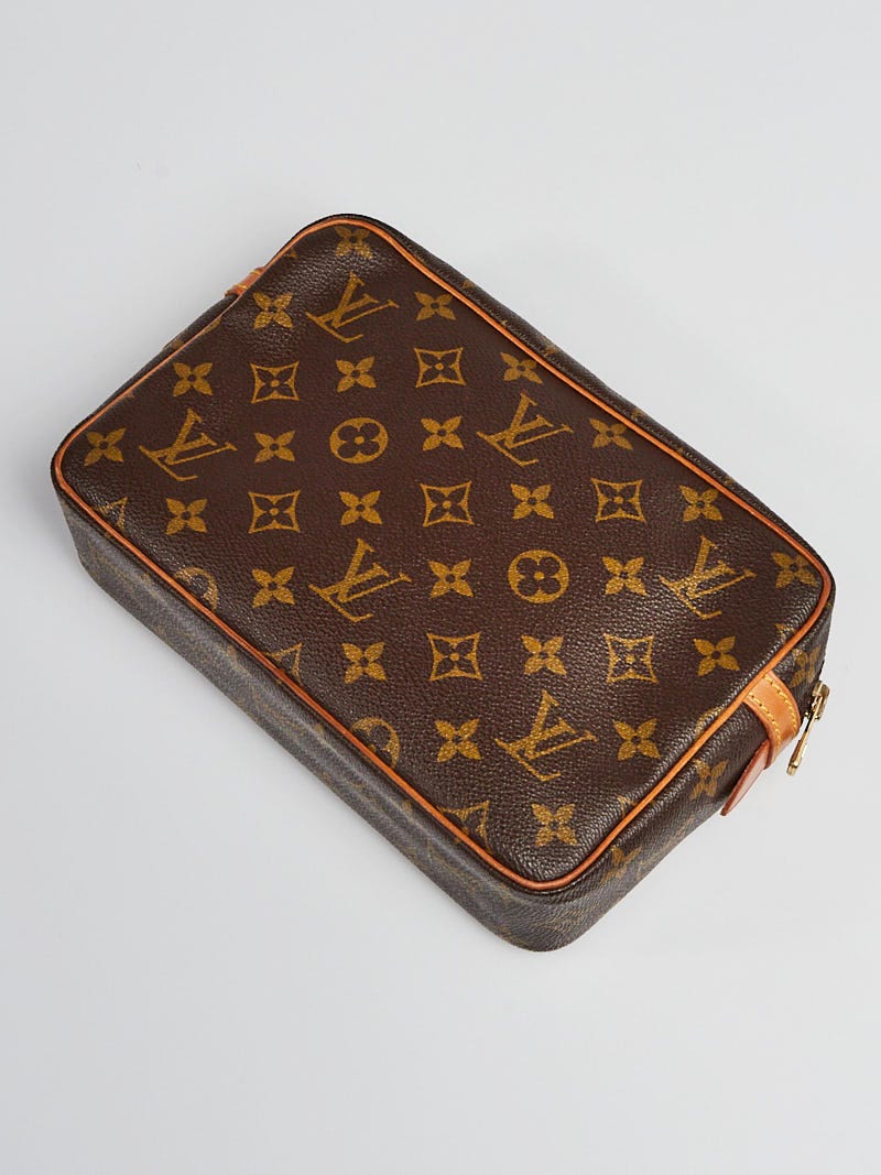 Compiegne 23 cloth vanity case Louis Vuitton Brown in Fabric - 35196203