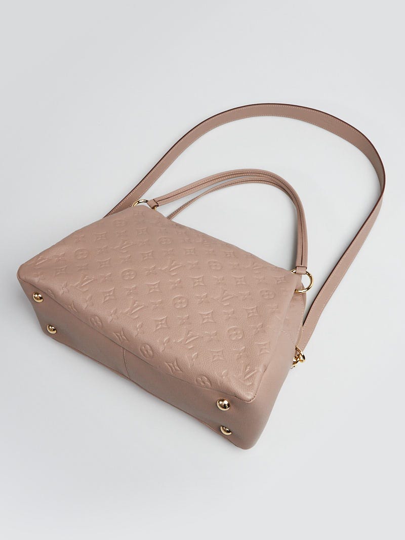 Louis Vuitton Ponthieu Monogram Empreinte PM Taupe Glace in Soft Calfskin  with Gold-tone - GB