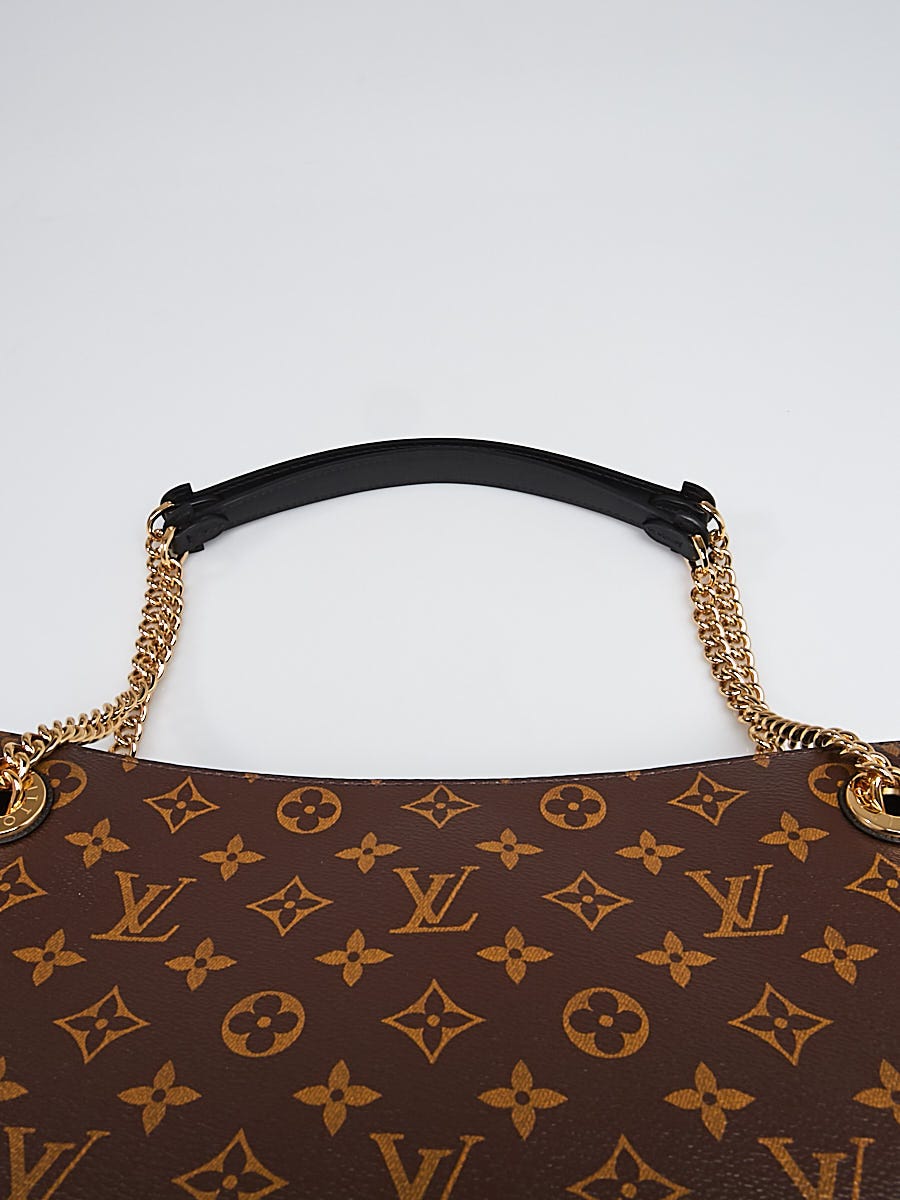Louis Vuitton Black Monogram Canvas Leather Surene MM Bag - Yoogi's Closet