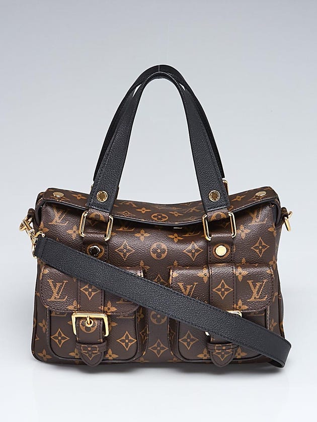 Louis Vuitton Noir Monogram Canvas Manhattan Bag