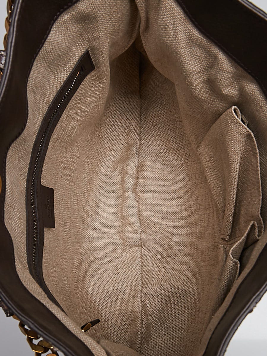 Gucci Beige/Blue Python 1970 Shoulder Bag | Yoogi's Closet