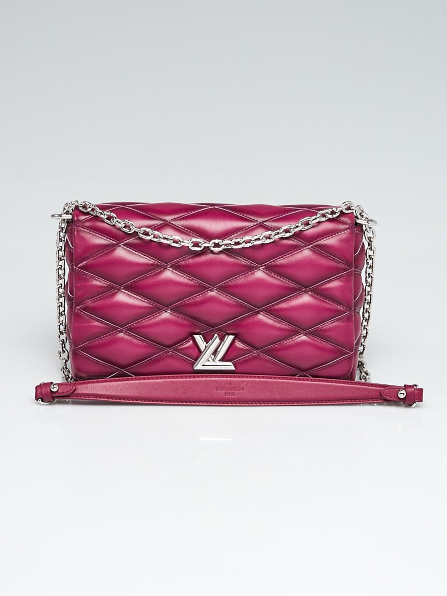 Chanel Purple Quilted Lambskin Mini Square Chain Flap Bag For Sale at  1stDibs