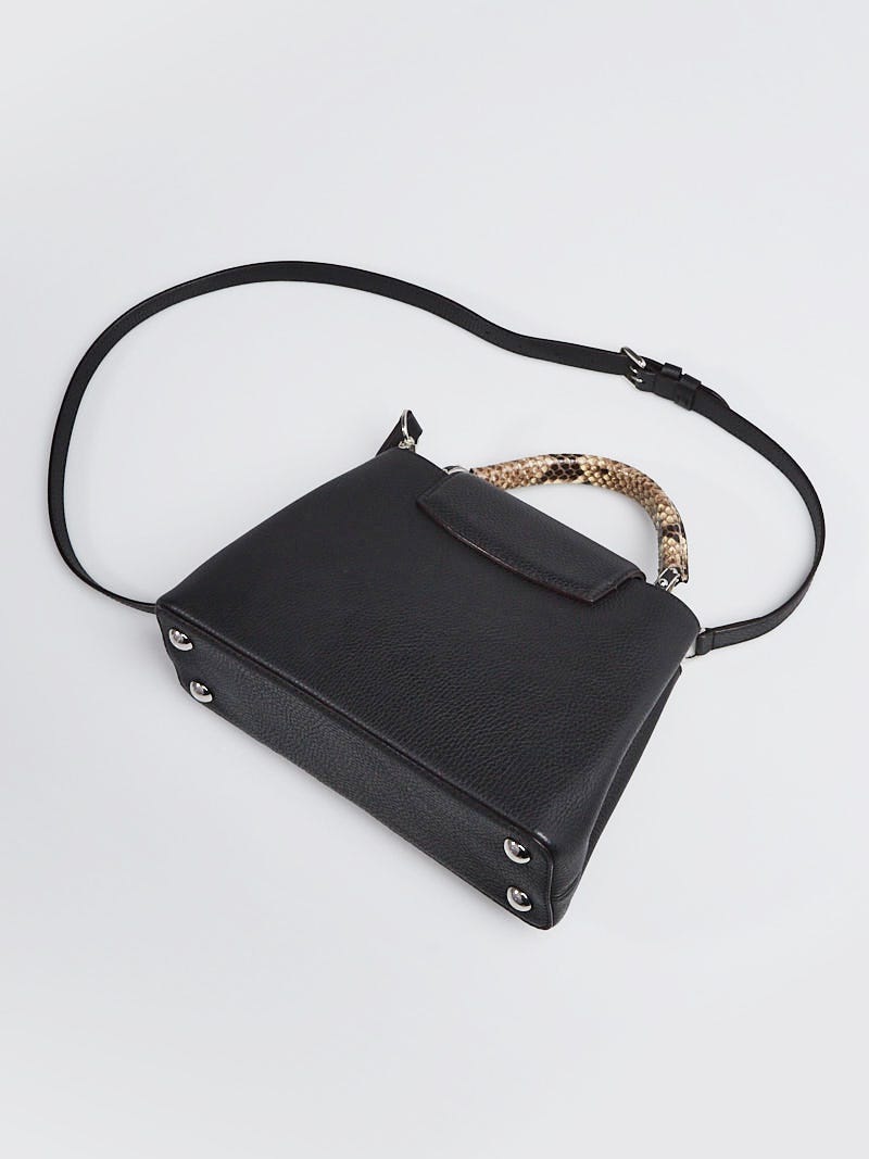 Louis Vuitton Capucines BB Taurillon Leather And Python Trim N82068 LV  Handbag