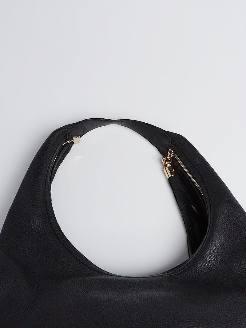 GUCCI Pebbled Calfskin Large Soho Hobo Black –