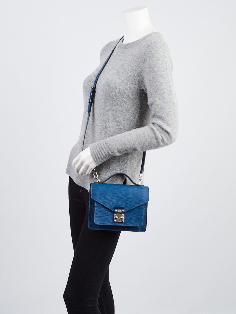 Louis Vuitton Saphir Epi Leather Monceau BB Bag - Yoogi's Closet