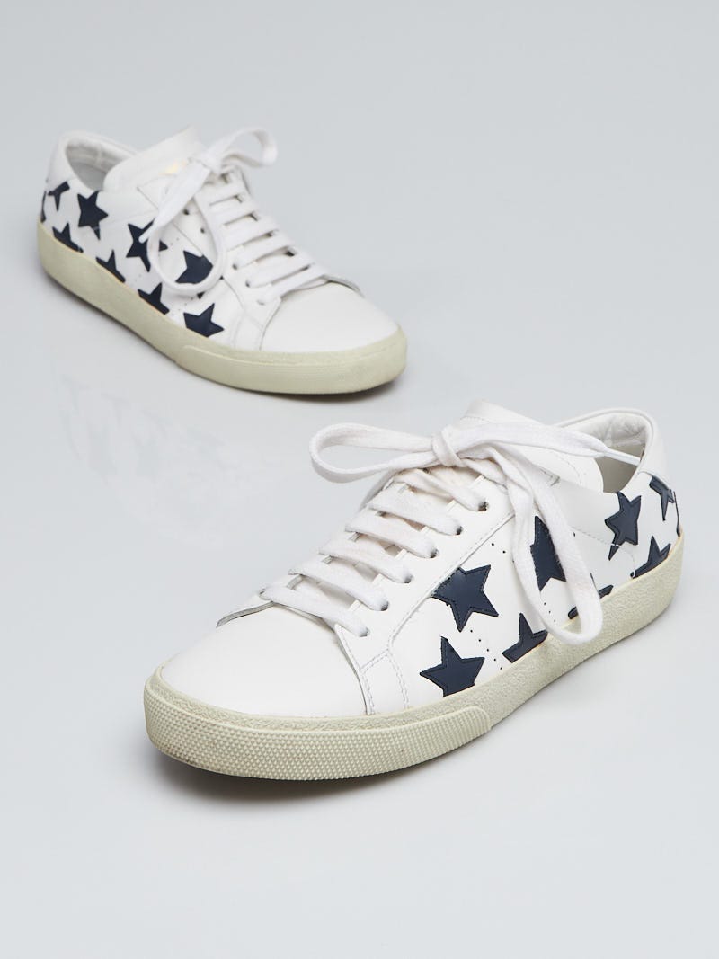 Saint Laurent | Shoes | Saint Laurent Leather Star Sneakers | Poshmark