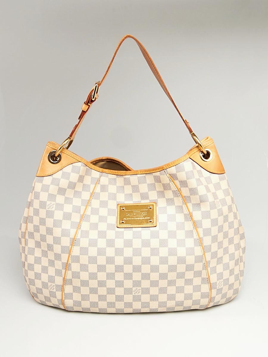 Louis Vuitton Damier Azur Galliera GM - White Hobos, Handbags