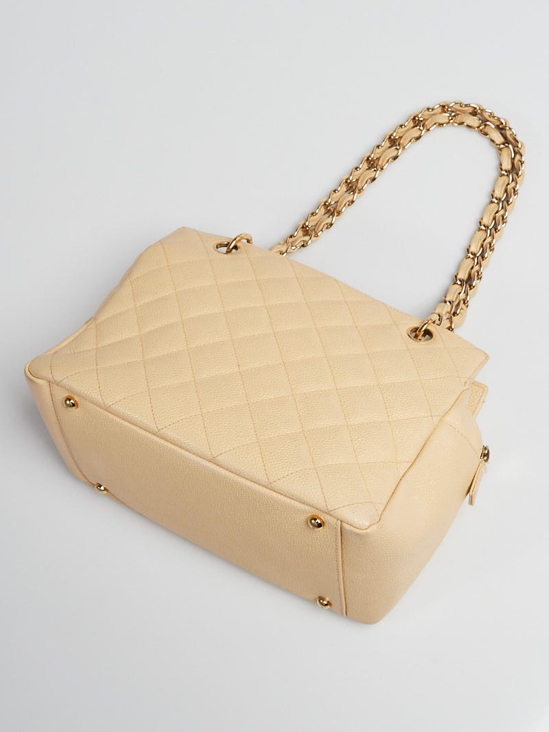 Chanel Light Beige leather Luxe Ligne Tote Bag - Yoogi's Closet